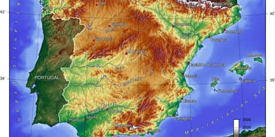 Карта Испании география